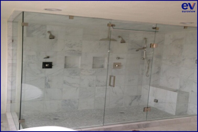 Frameless shower doors installation Dallas Fort Worth