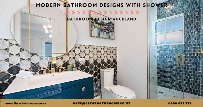 Modern Bathroom Designs With Shower in Auckland