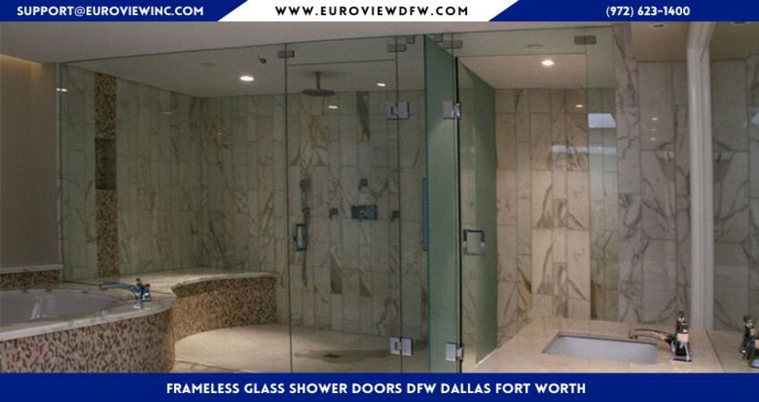 frameless glass shower doors dfw Dallas Fort Worth