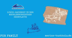 Luxus-Hausboot in der Mecklenburgischen Seenplatte