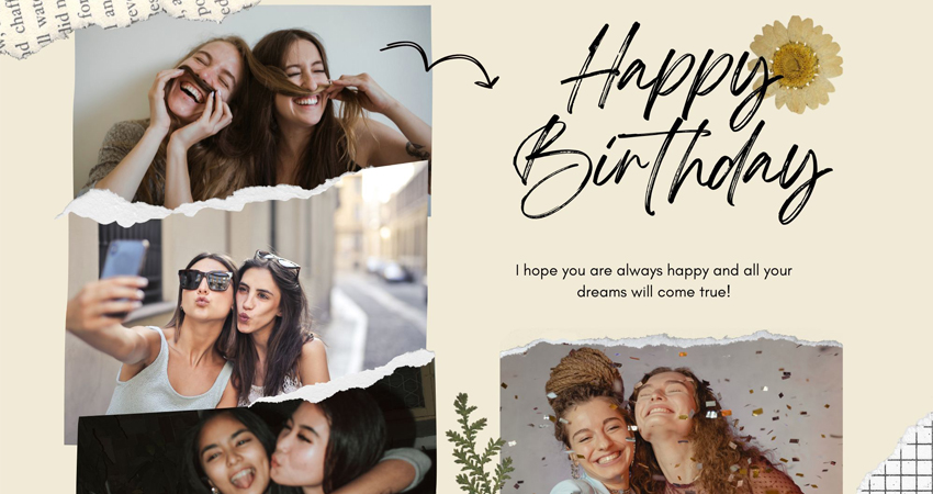 How to Make a Happy Birthday Photo Frame with Name Online